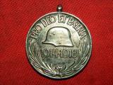 Rara medaglia ungherese commemorativa della prima guerra mondiale in argento
